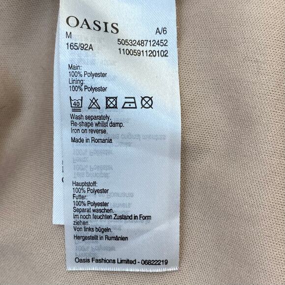 Oasis Black Lace Nude Overlay Pleated Midi Skirt Medium - Picture 6 of 7